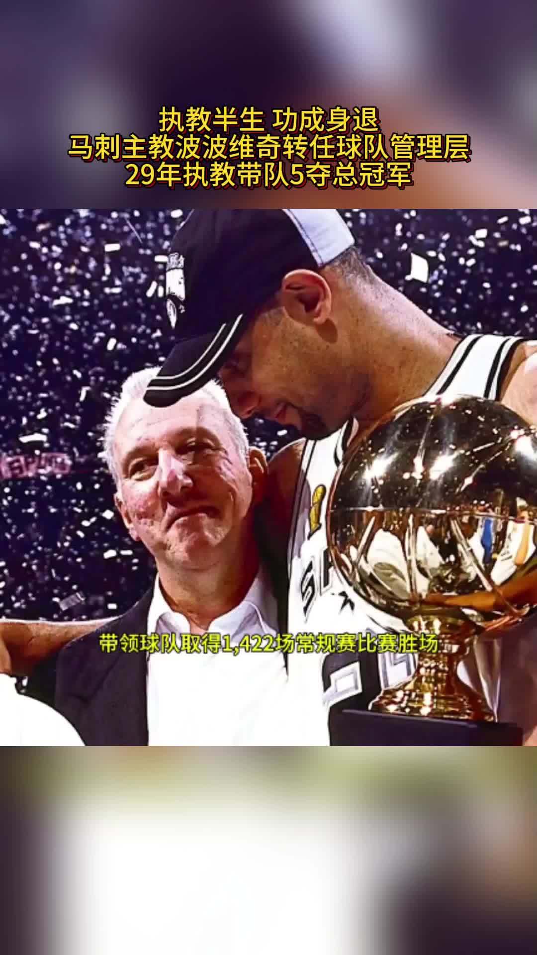 马刺主帅波波维奇获得续约，愿意继续执教队伍的简单介绍